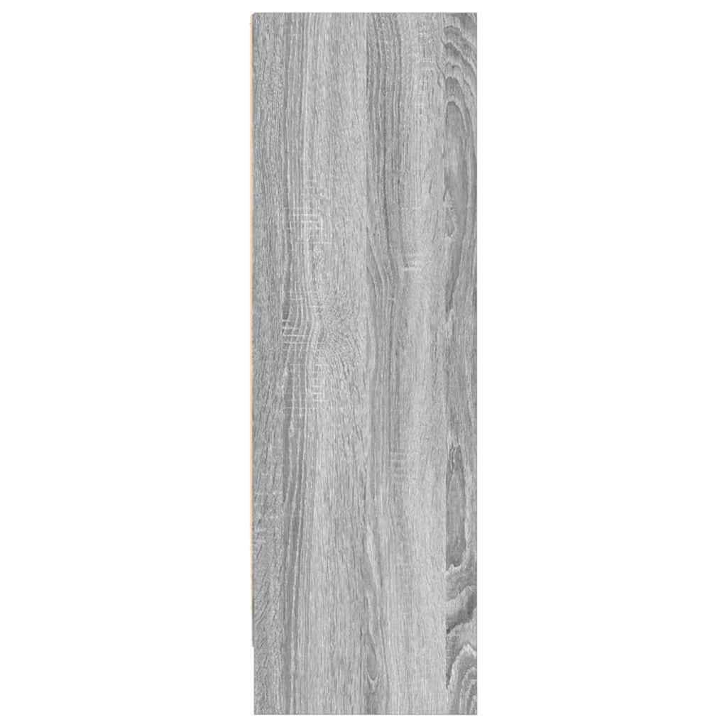 Bookcase Grey Sonoma 80x24x76 cm Engineered Wood