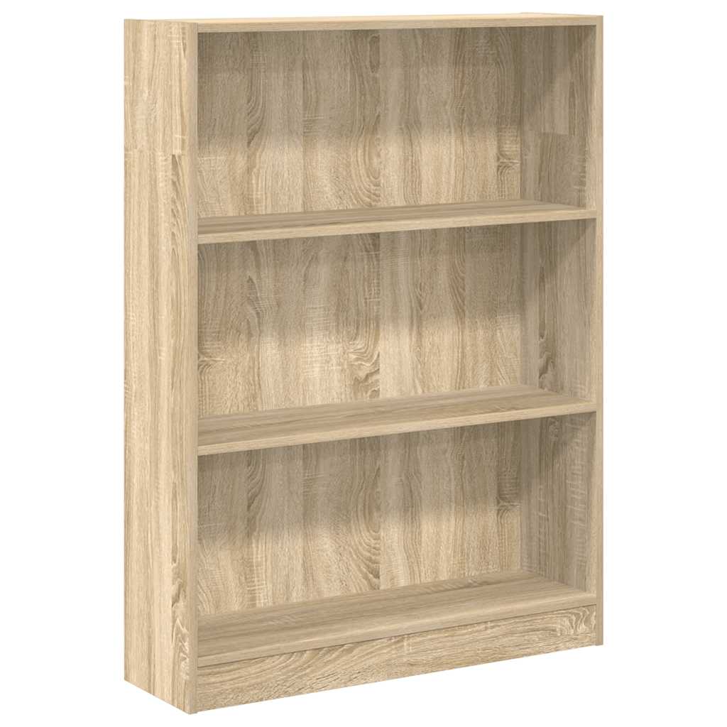 Bookcase Sonoma Oak 80x24x109 cm Engineered Wood