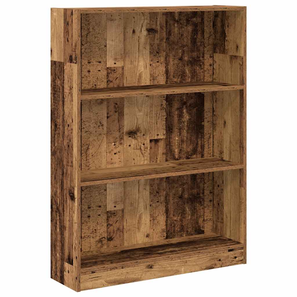 Bookcase Old Wood 80x24x109 cm Engineered Wood