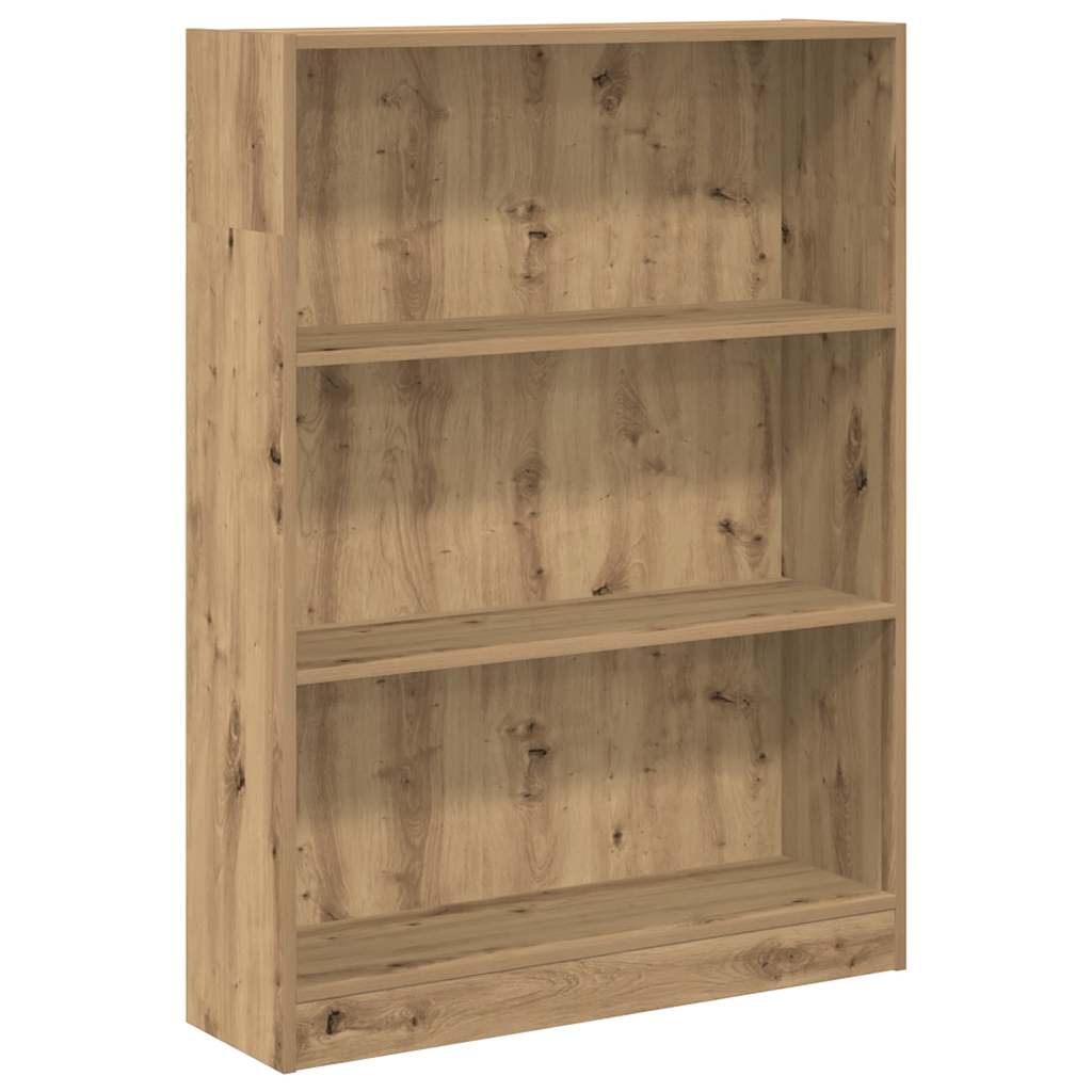 Bookcase Artisian Oak 80x24x109 cm Engineered Wood