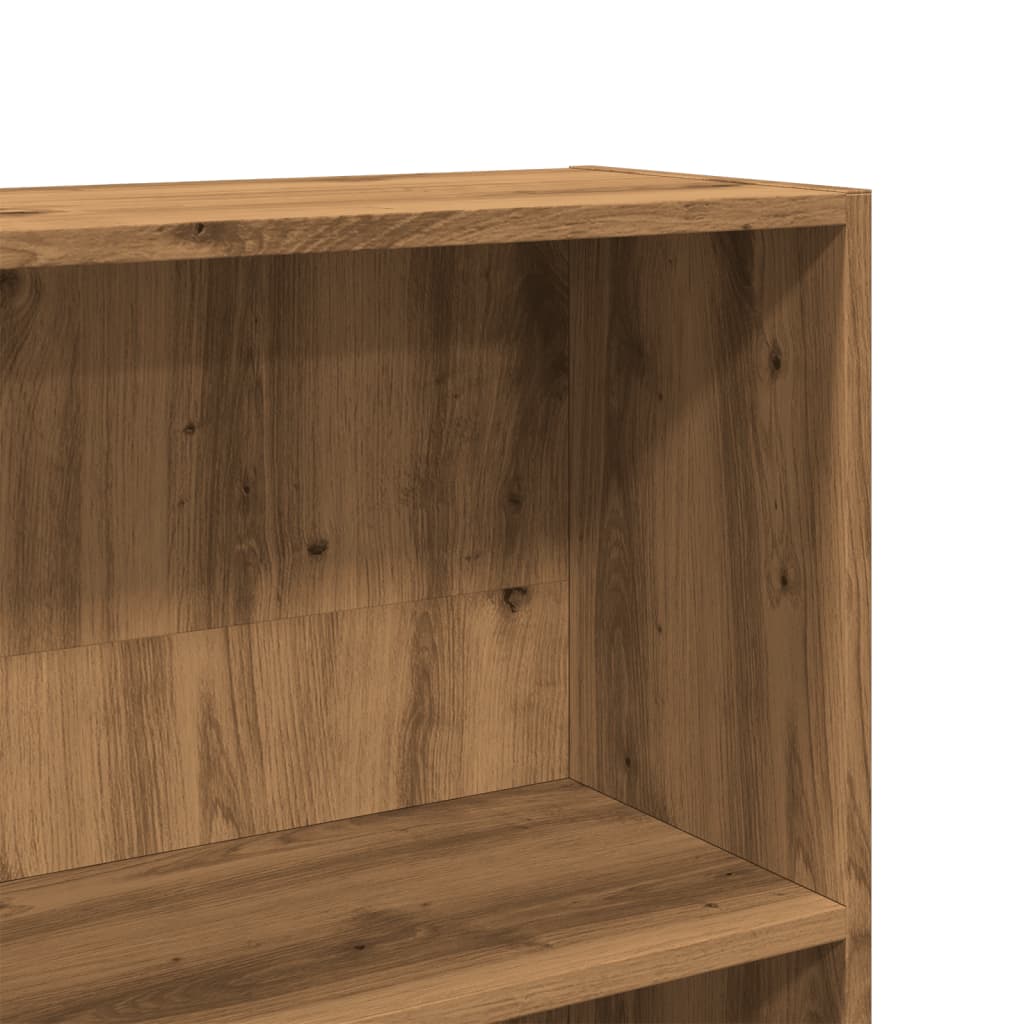 Bookcase Artisian Oak 80x24x143 cm Engineered Wood