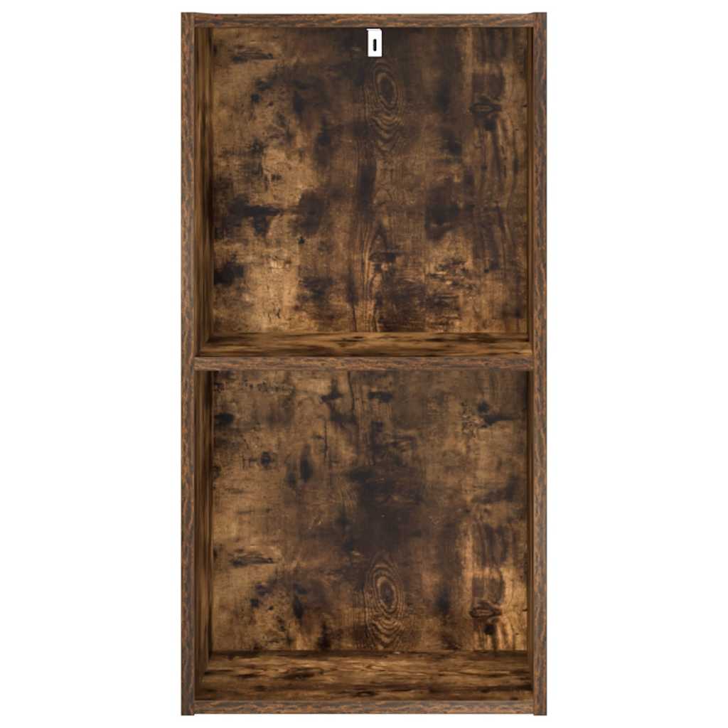 Bookcase Smoked Oak 40x30x77 cm Engineered Wood