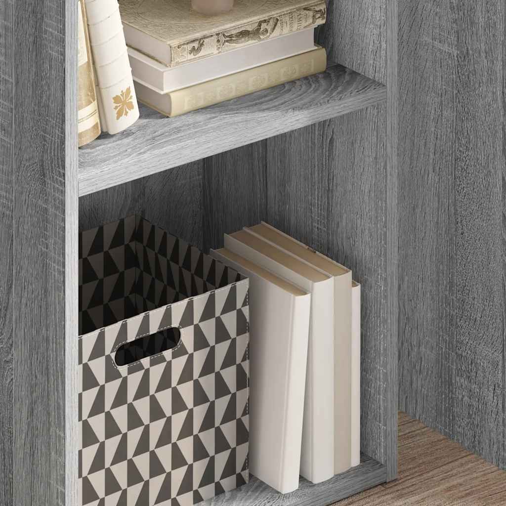 Bookcase Grey Sonoma 40x30x77 cm Engineered Wood