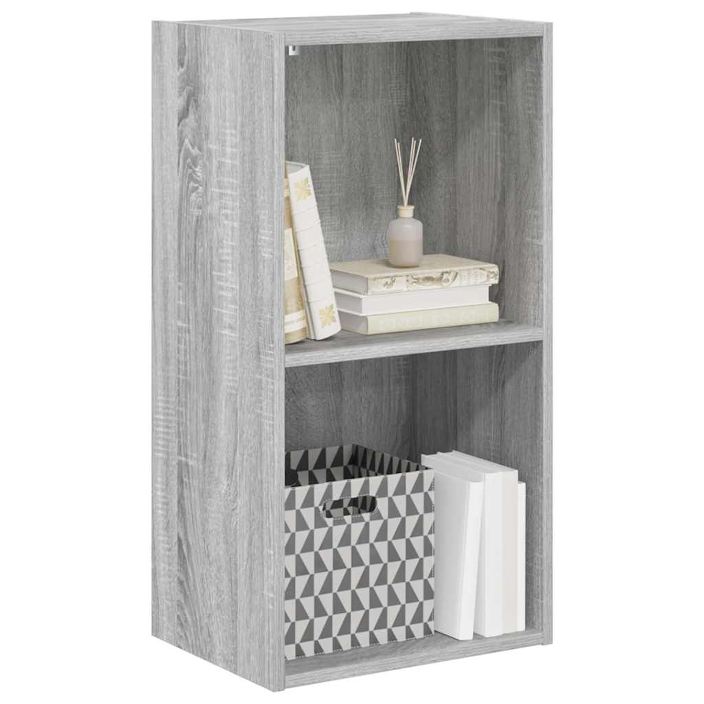 Bookcase Grey Sonoma 40x30x77 cm Engineered Wood