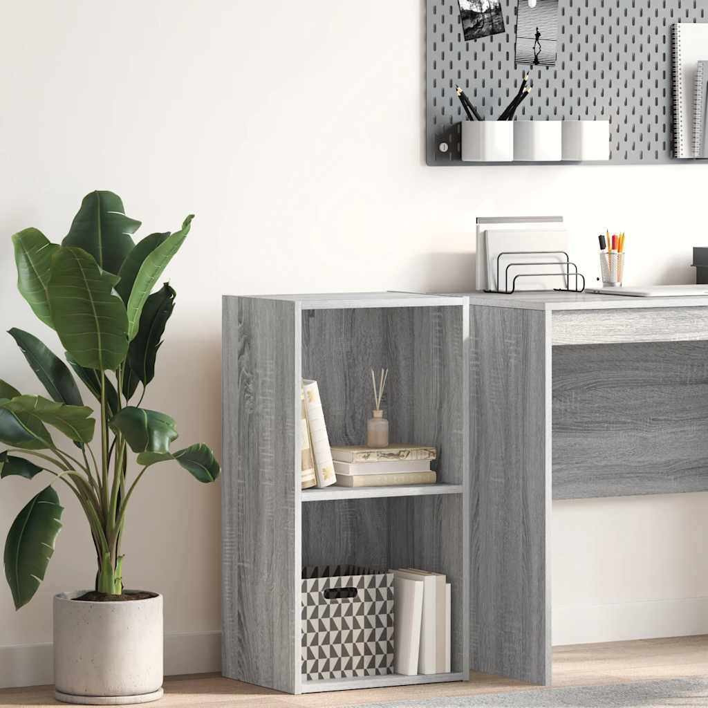 Bookcase Grey Sonoma 40x30x77 cm Engineered Wood