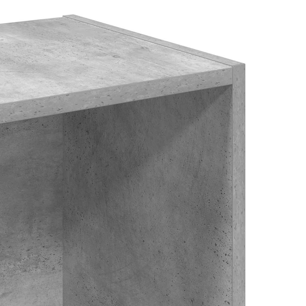 Bookcase Concrete Grey 40x30x152 cm Engineered Wood
