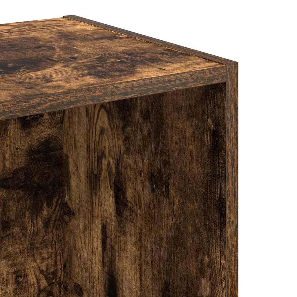 Bookcase Smoked Oak 40x30x152 cm Engineered Wood