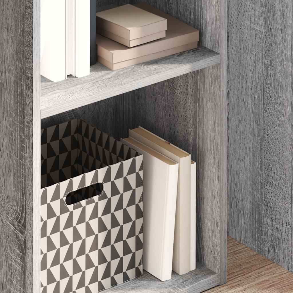 Bookcase Grey Sonoma 40x30x152 cm Engineered Wood