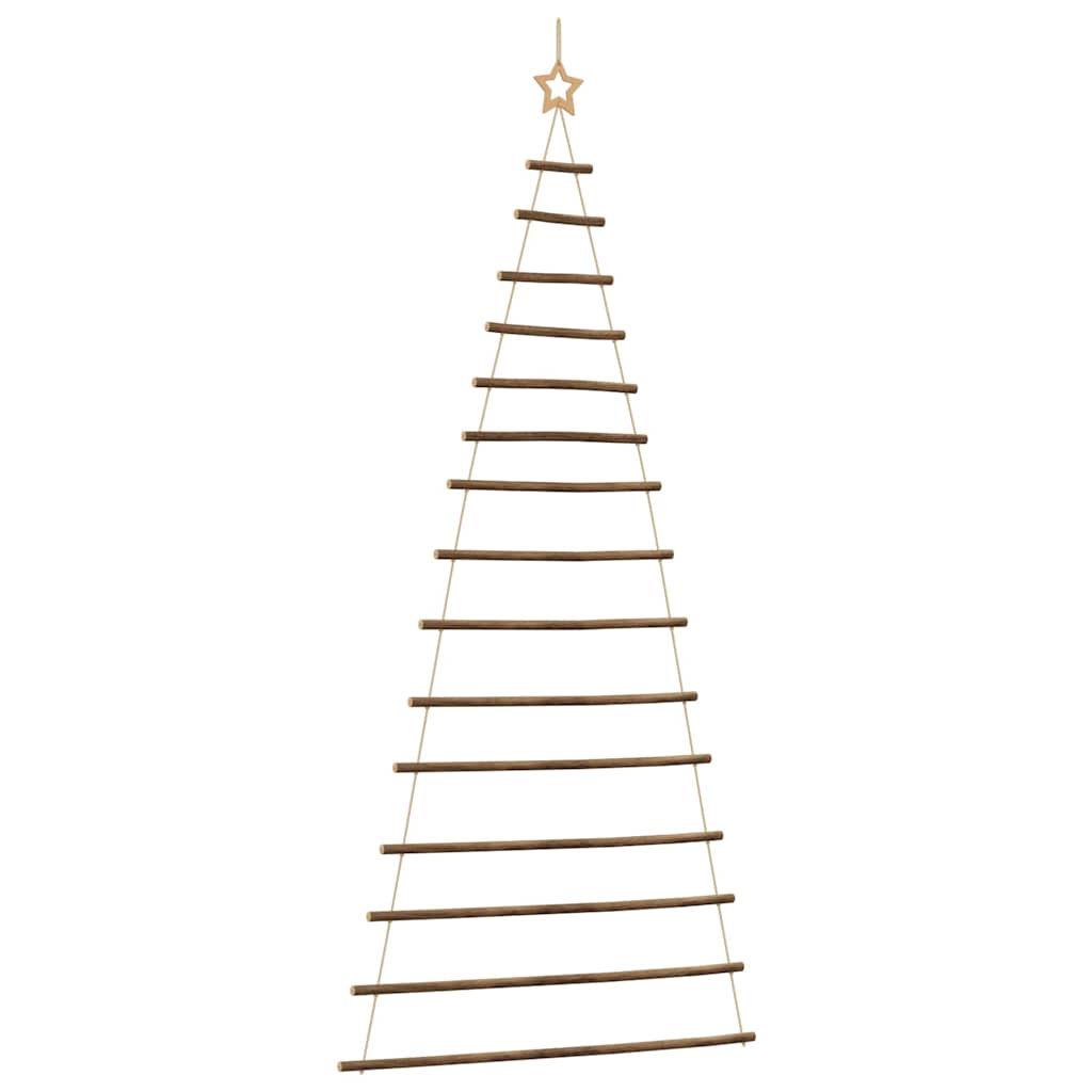 Hanging Christmas Tree with Top Star 100x210 cm Natural Branch