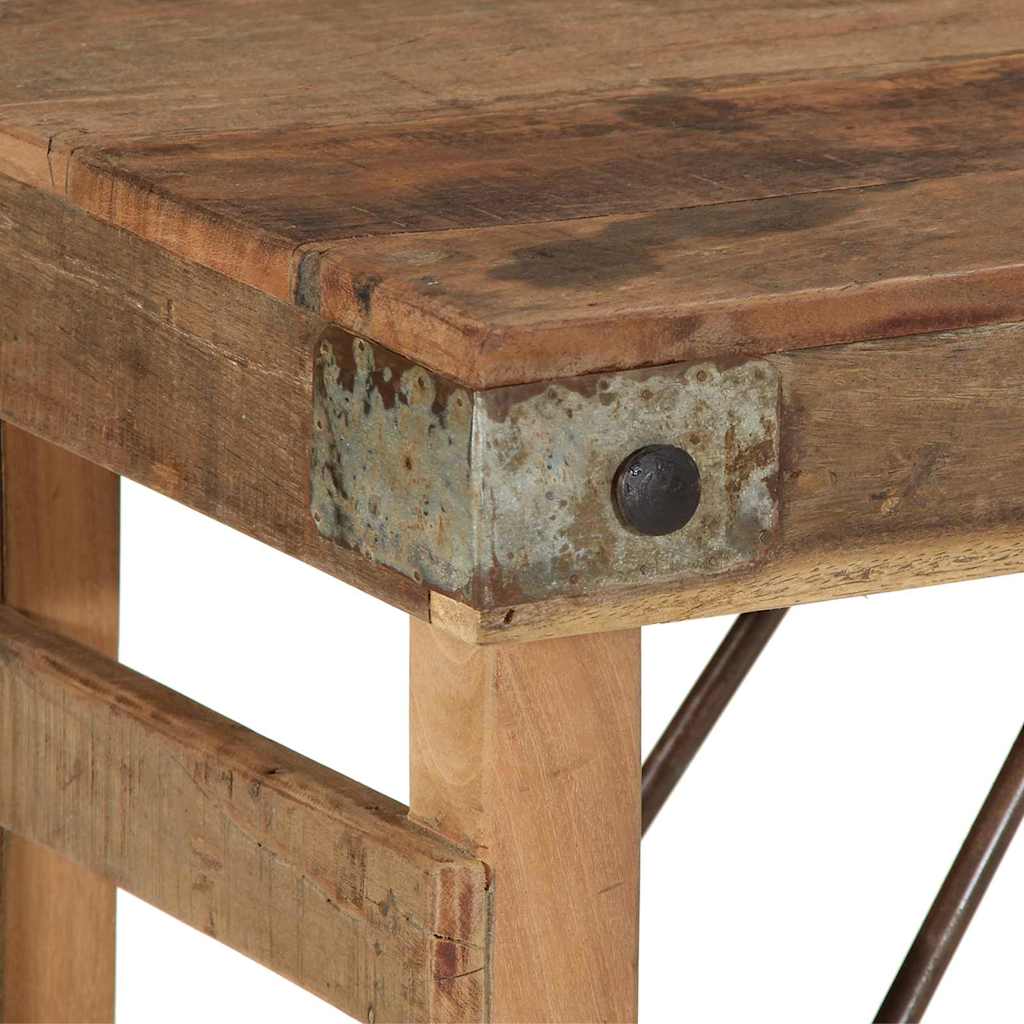 Console Table Brown 110 x 35 x 76 cm Solid Reclaim wood