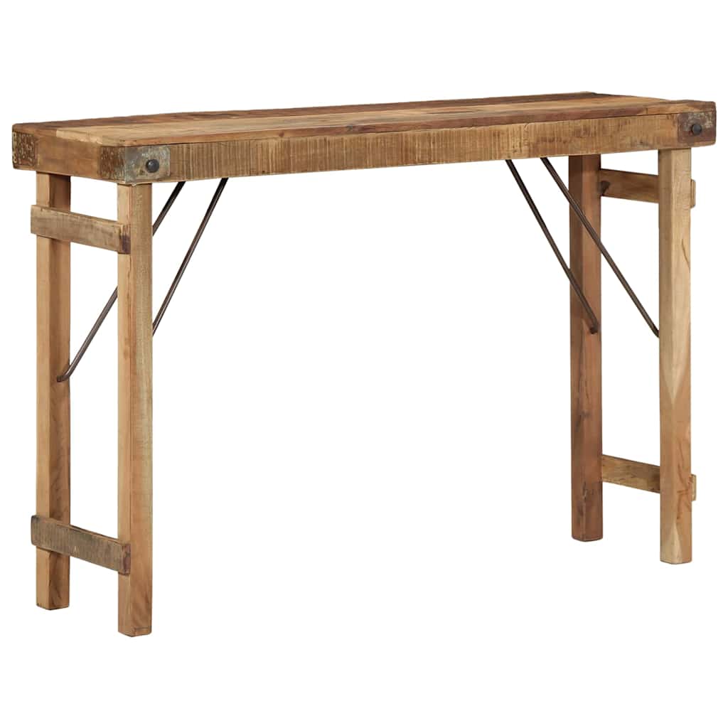 Console Table Brown 110 x 35 x 76 cm Solid Reclaim wood
