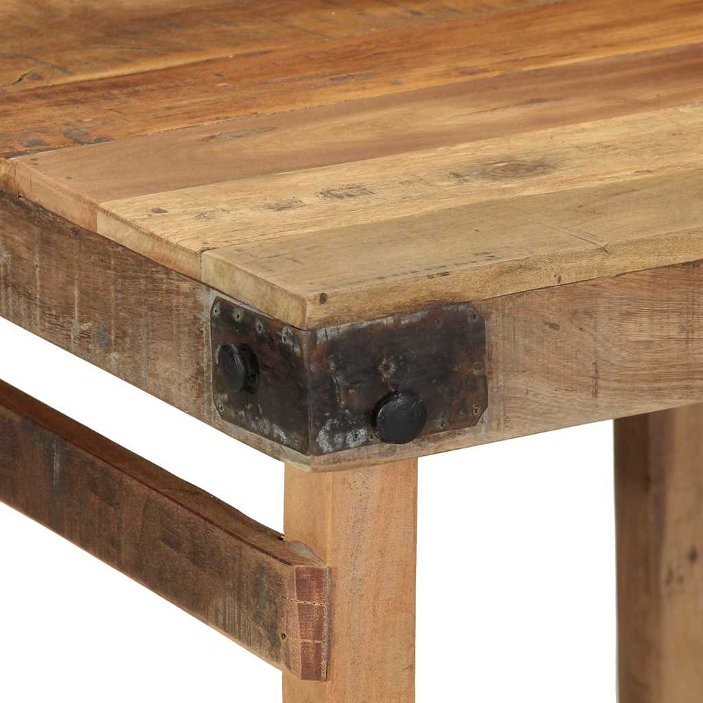 Dining Table Brown 60 x 55 x 76 cm Solid reclaimed wood