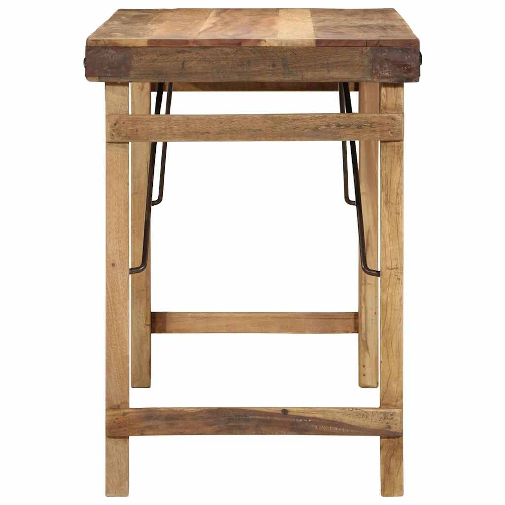 Dining Table Brown 110 x 55 x 76 cm Solid reclaimed wood