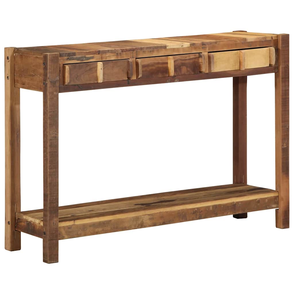 Console Table Brown 107 x 33 x 76 cm Solid Reclaim wood