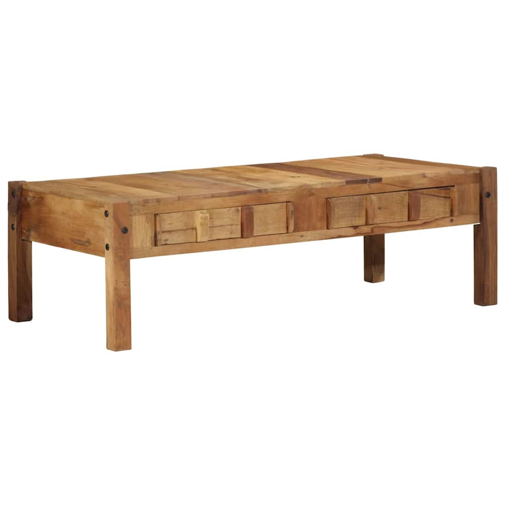 Coffee Table Brown 110 x 55 x 35 cm Solid Reclaim wood