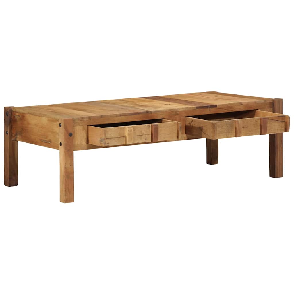 Coffee Table Brown 110 x 55 x 35 cm Solid Reclaim wood