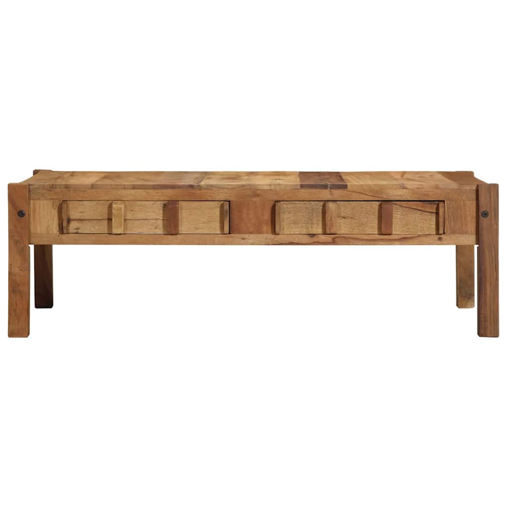 Coffee Table Brown 110 x 55 x 35 cm Solid Reclaim wood