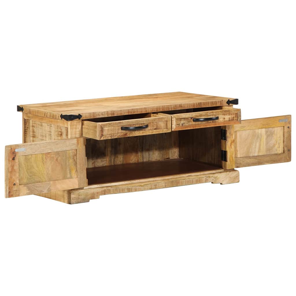 Coffee Table with Drawer Brown 90 x 50 x 40 cm Solid Mango wood