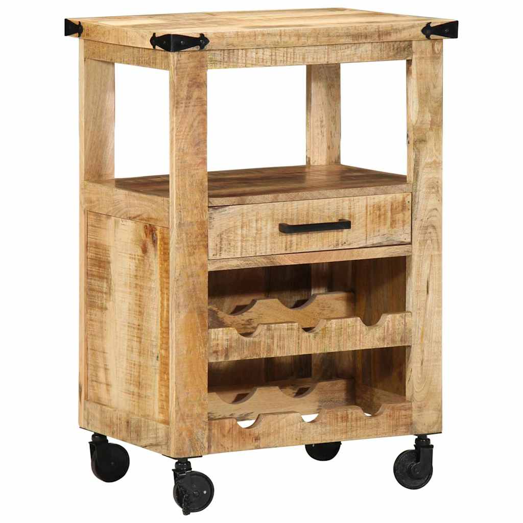 Kitchen Trolley Brown 55 x 40 x 80 cm Solid Mango Wood