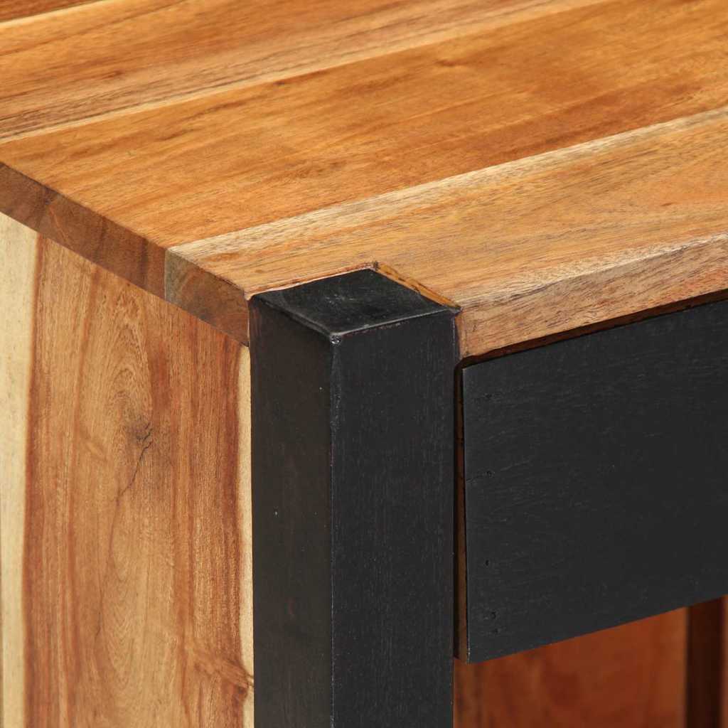 Bedside Cabinet 2 pcs Brown 40 x 35 x 50 cm Solid acacia wood