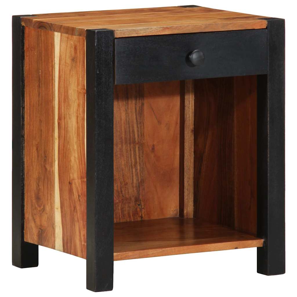 Bedside Cabinet 2 pcs Brown 40 x 35 x 50 cm Solid acacia wood