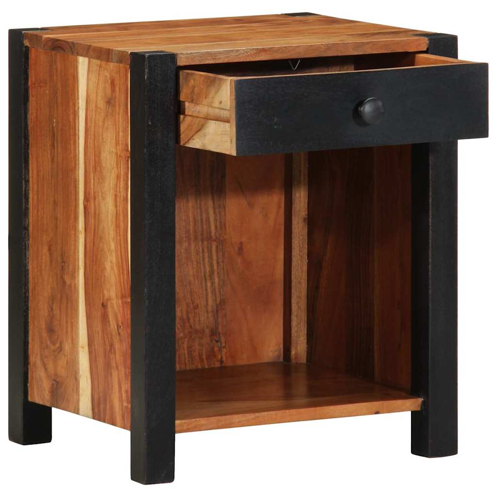 Bedside Cabinet 2 pcs Brown 40 x 35 x 50 cm Solid acacia wood