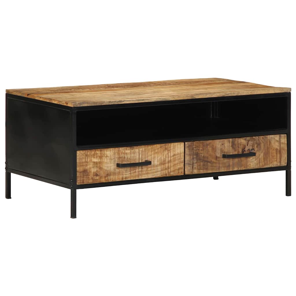 Coffee Table with Drawer Brown 90 x 50 x 40 cm Solid Mango wood