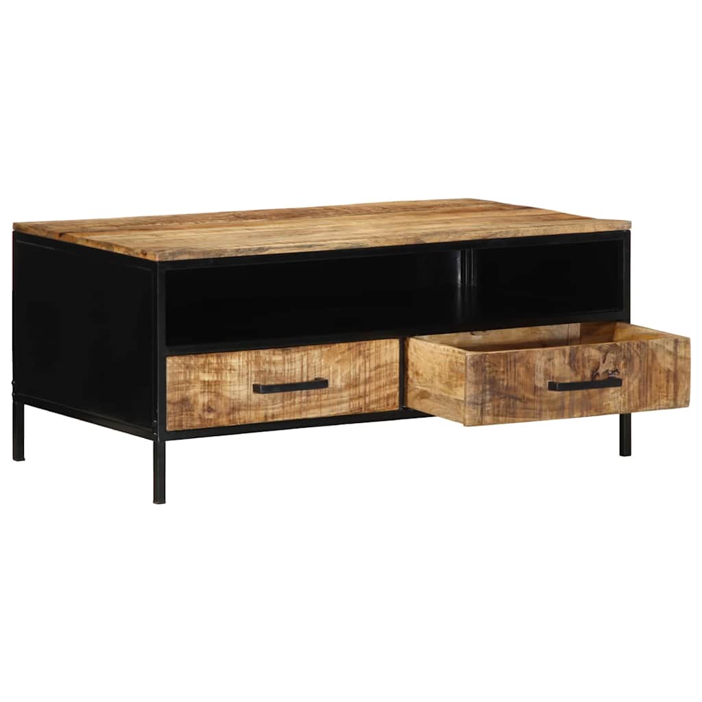 Coffee Table with Drawer Brown 90 x 50 x 40 cm Solid Mango wood