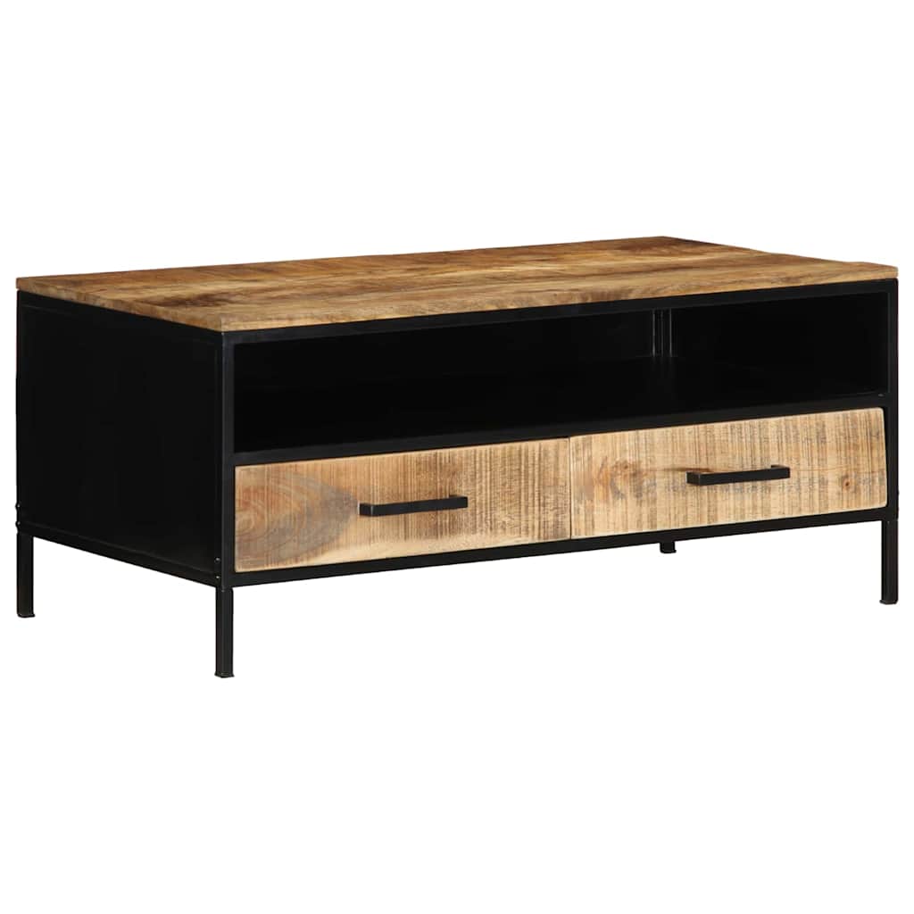Coffee Table with Drawer Brown 90 x 50 x 40 cm Solid Mango wood