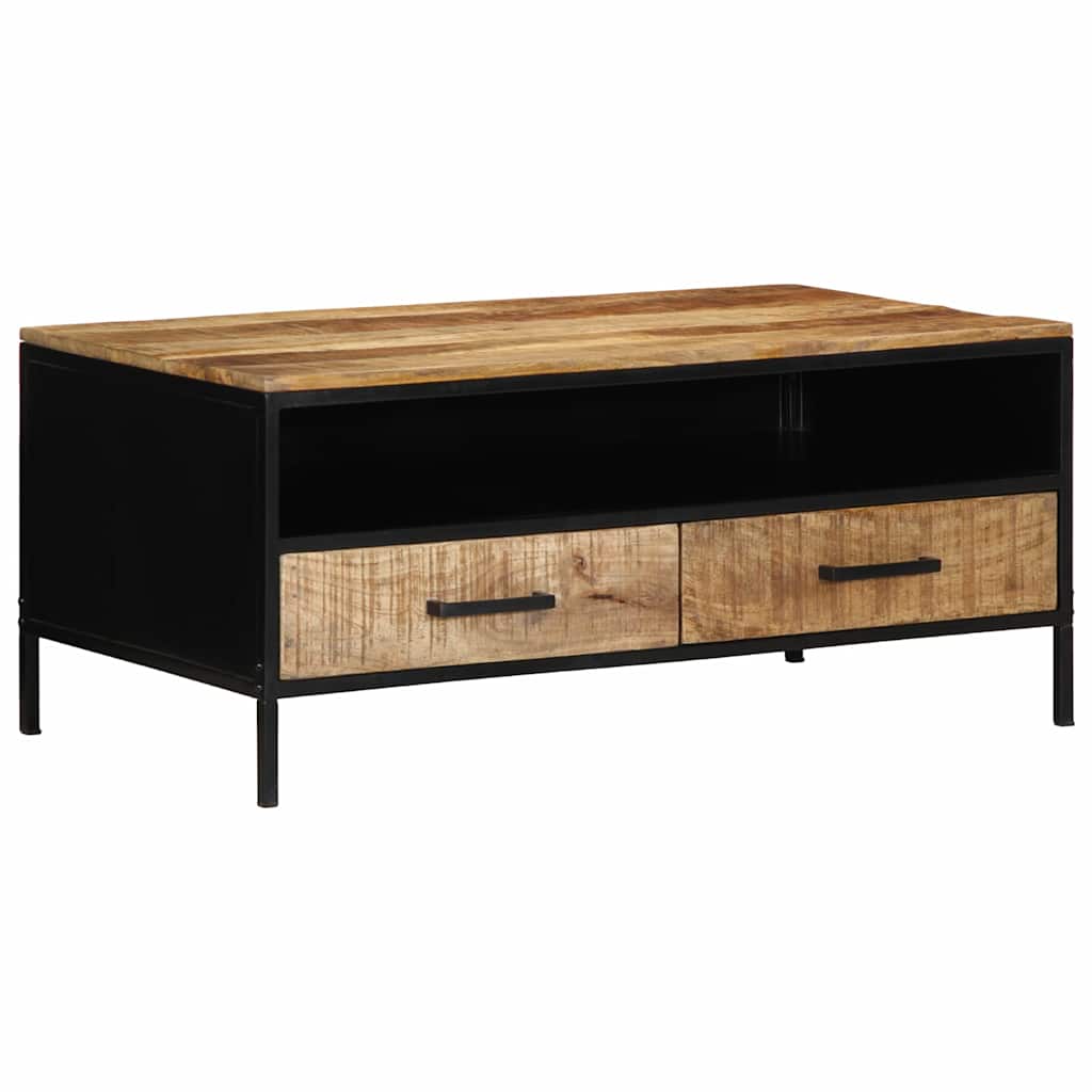 Coffee Table with Drawer Brown 90 x 50 x 40 cm Solid Mango wood