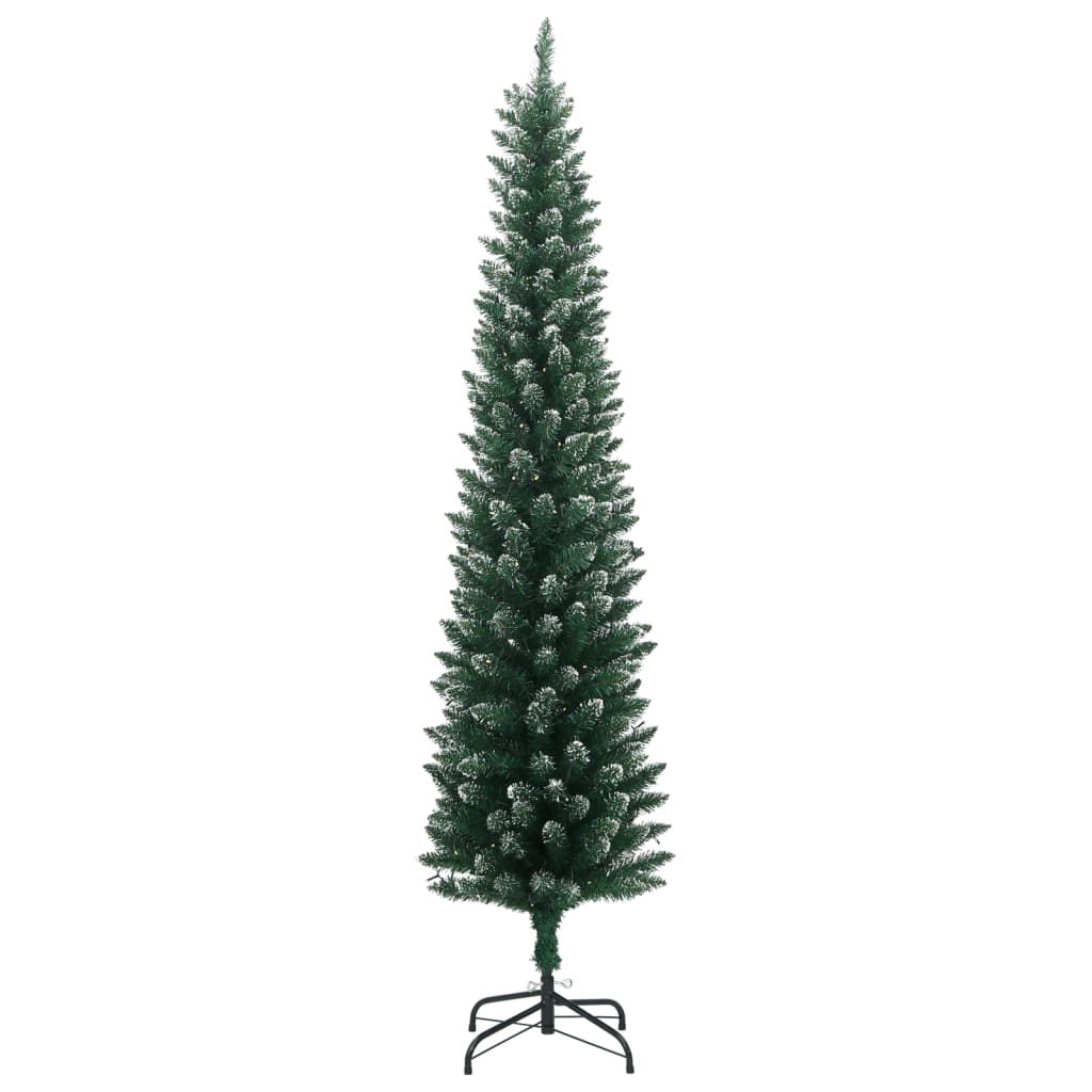 Artificial Slim Christmas Tree 300 LEDs 210 cm