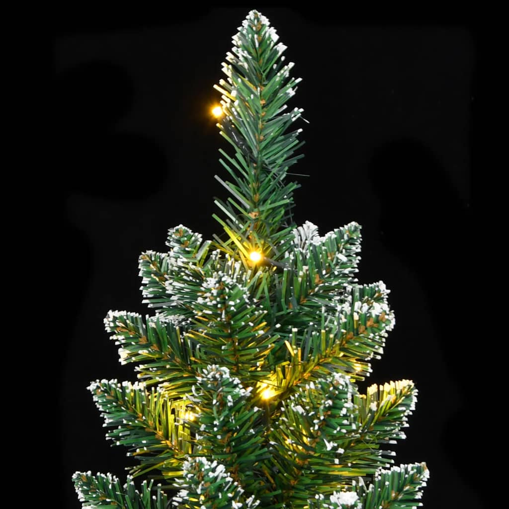 Artificial Slim Christmas Tree 300 LEDs 210 cm