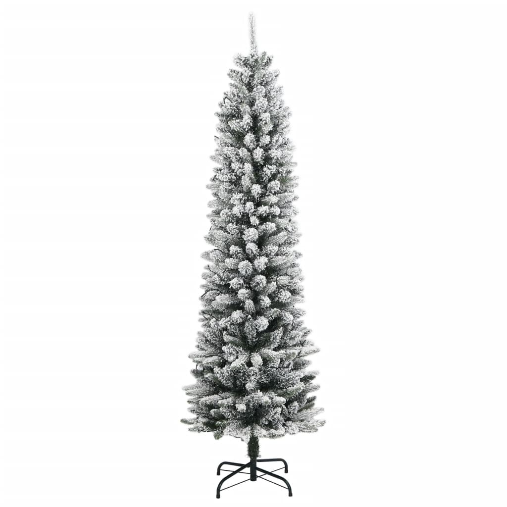 Artificial Christmas Tree 150 LEDs and Flocked Snow 120 cm