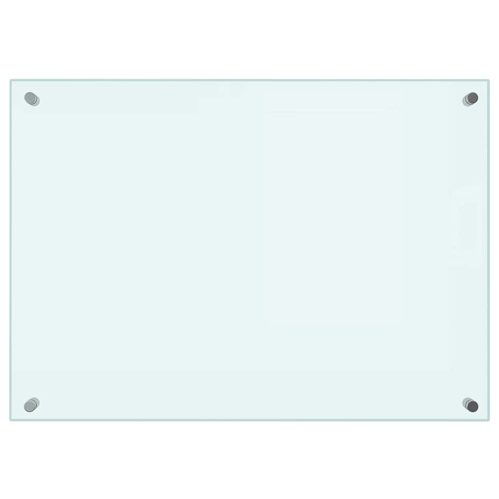 Kitchen Backsplashes 2 pcs White 70x50 cm Tempered Glass