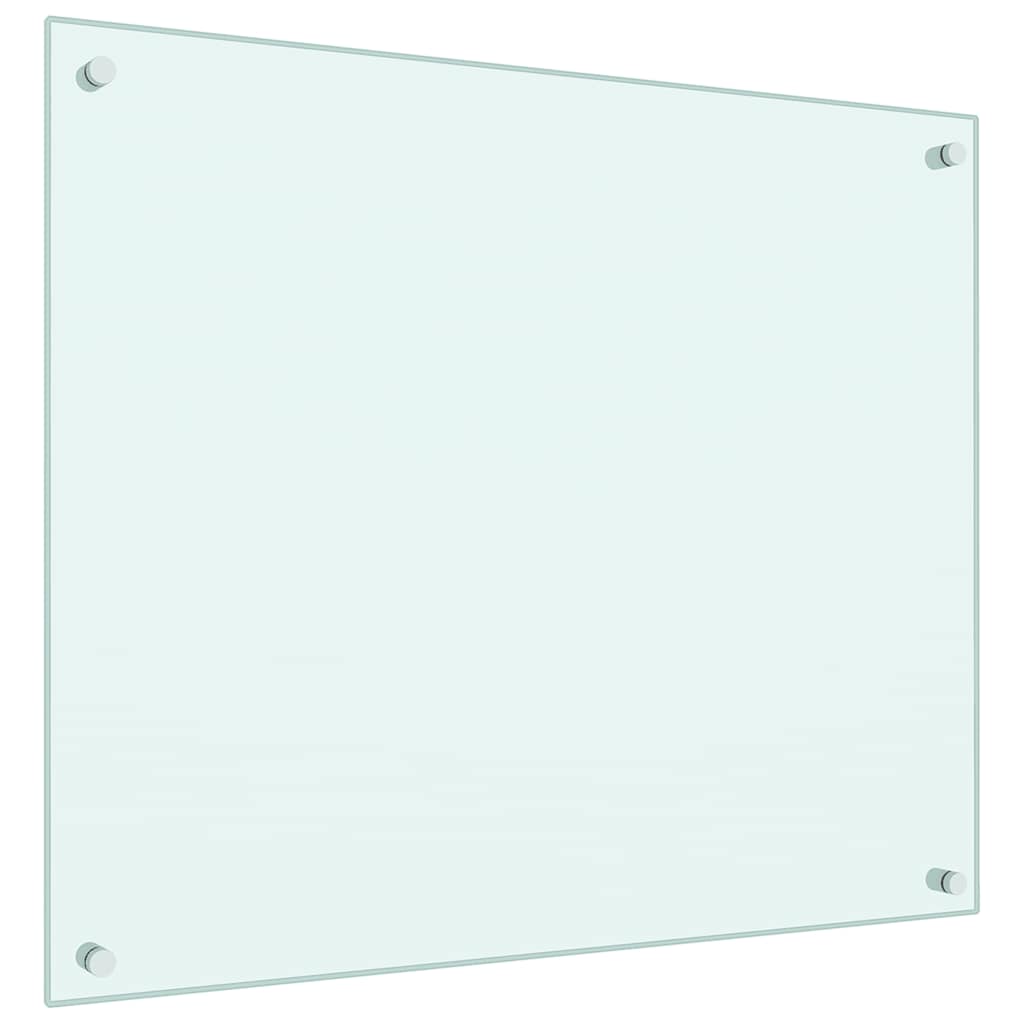 Kitchen Backsplashes 2 pcs White 70x60 cm Tempered Glass