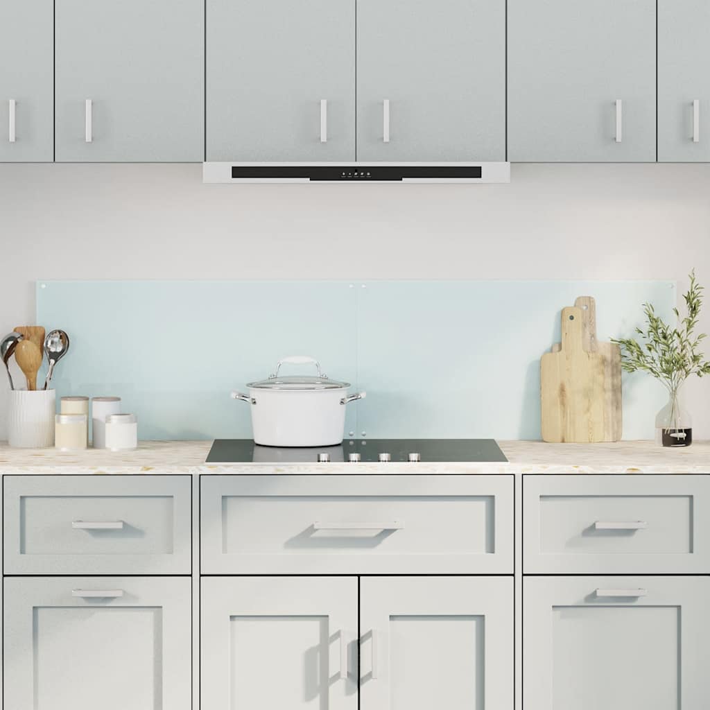 Kitchen Backsplashes 2 pcs White 80x40 cm Tempered Glass