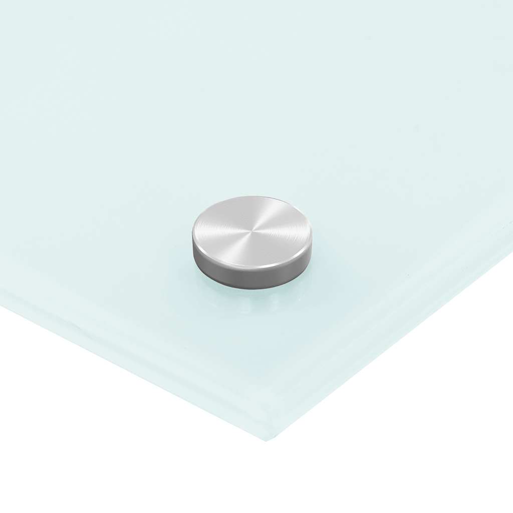 Kitchen Backsplashes 2 pcs White 80x50 cm Tempered Glass