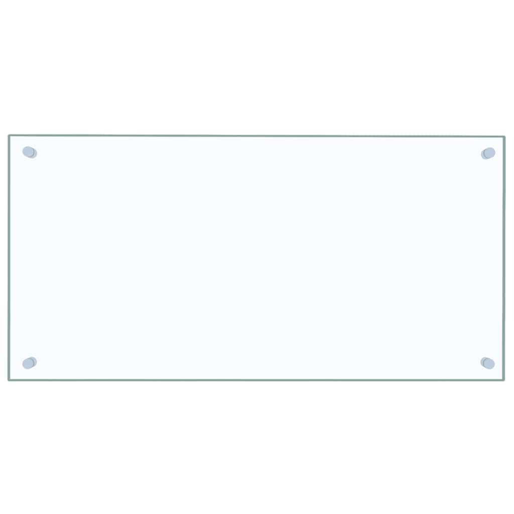 Kitchen Backsplashes 2 pcs Transparent 80x40 cm Tempered Glass