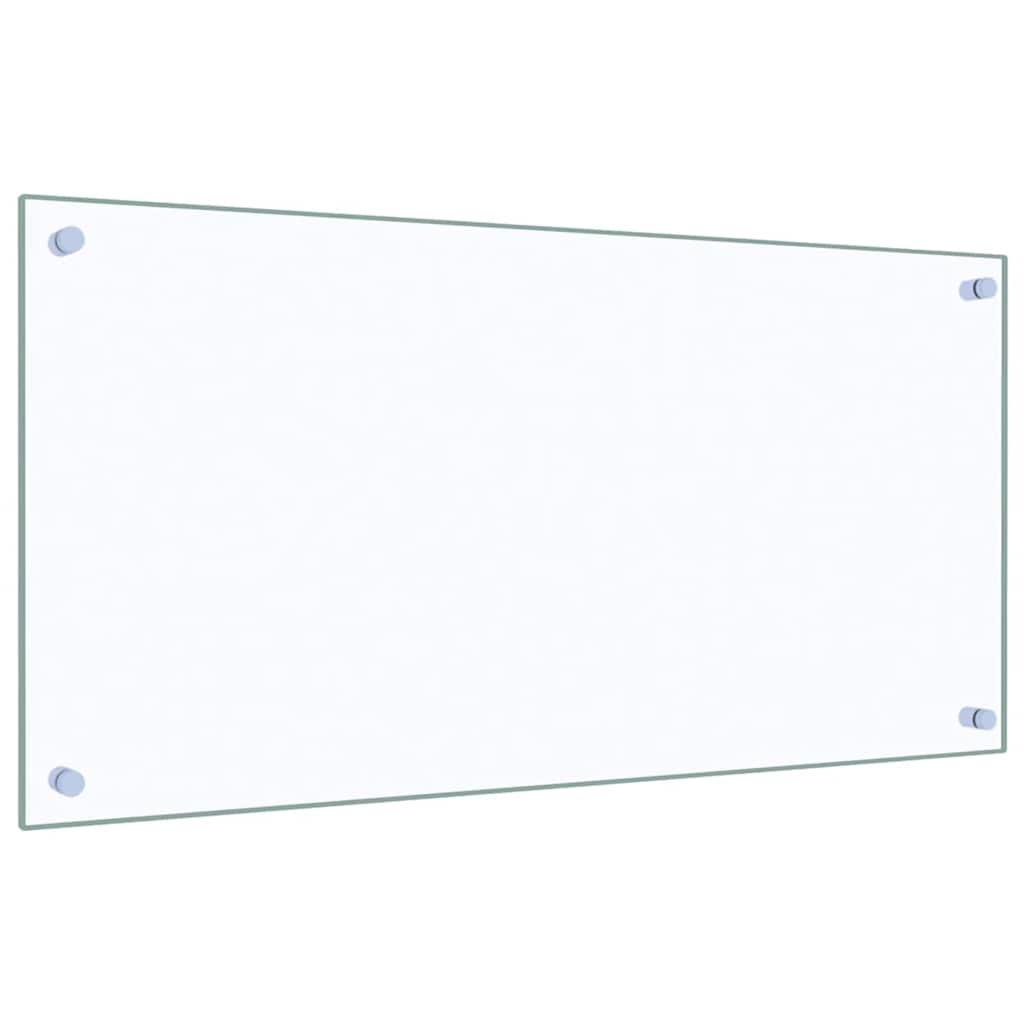 Kitchen Backsplashes 2 pcs Transparent 80x40 cm Tempered Glass