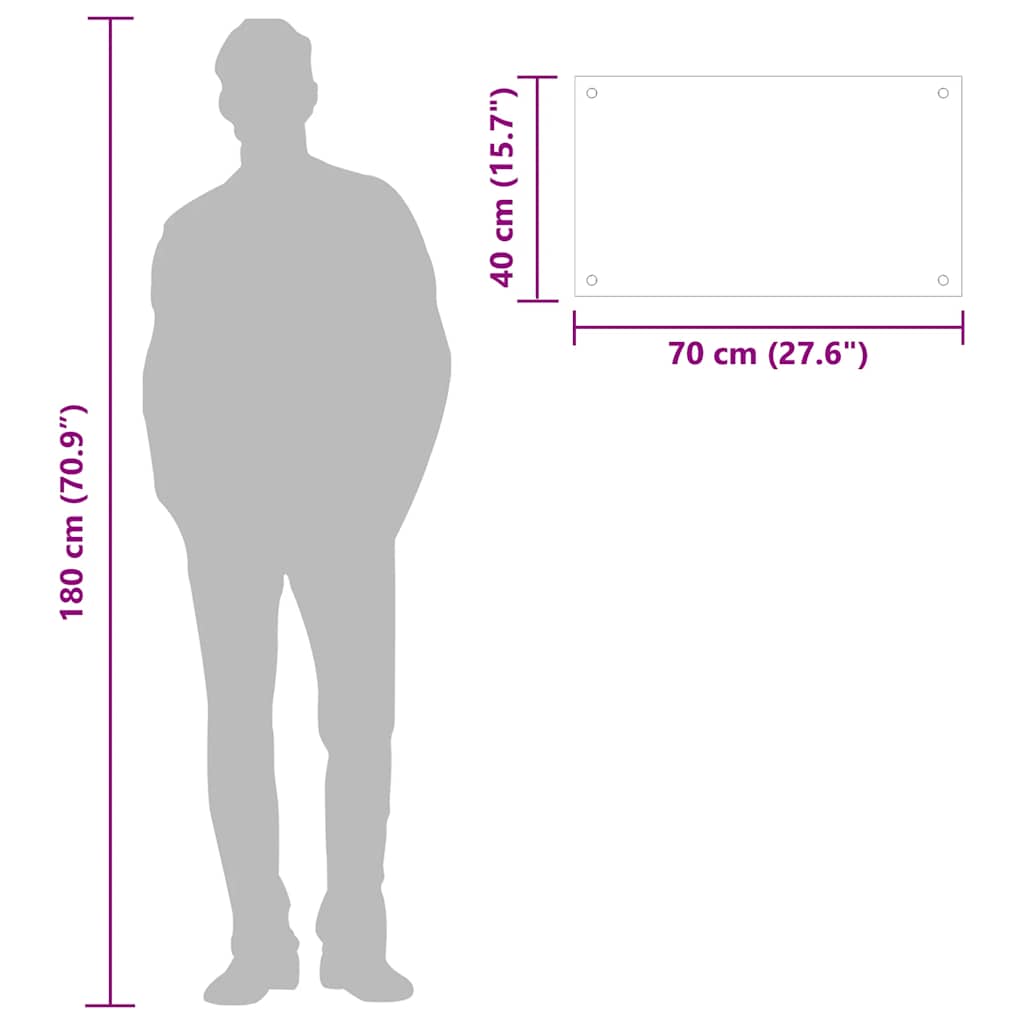 Kitchen Backsplashes 2 pcs Black 70x40 cm Tempered Glass