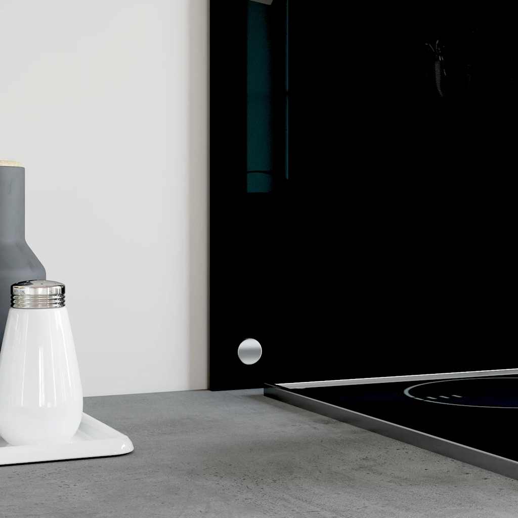 Kitchen Backsplashes 2 pcs Black 80x40 cm Tempered Glass