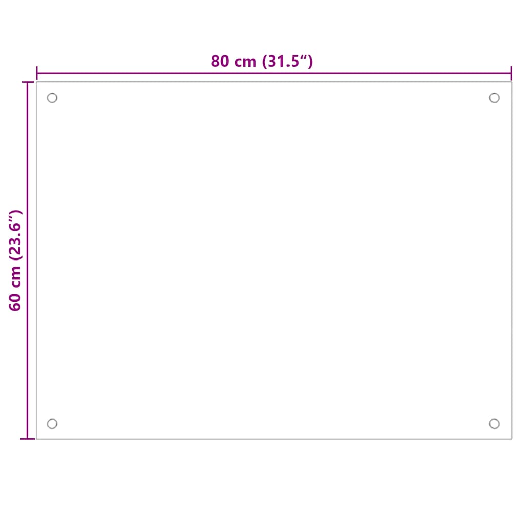 Kitchen Backsplashes 2 pcs Black 80x60 cm Tempered Glass