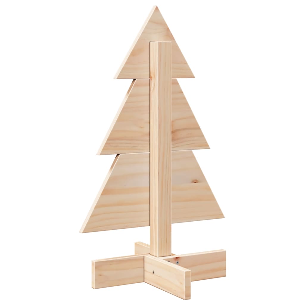 Wooden Christmas Tree for Decoration 60 cm Solid Wood Pine