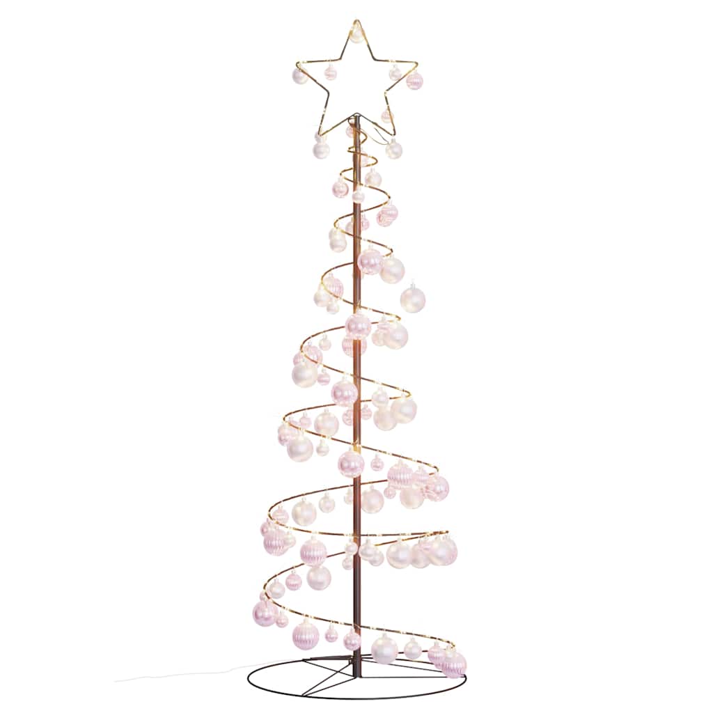 LED Christmas Tree with Baubles 100 LEDs Warm White 150 cm