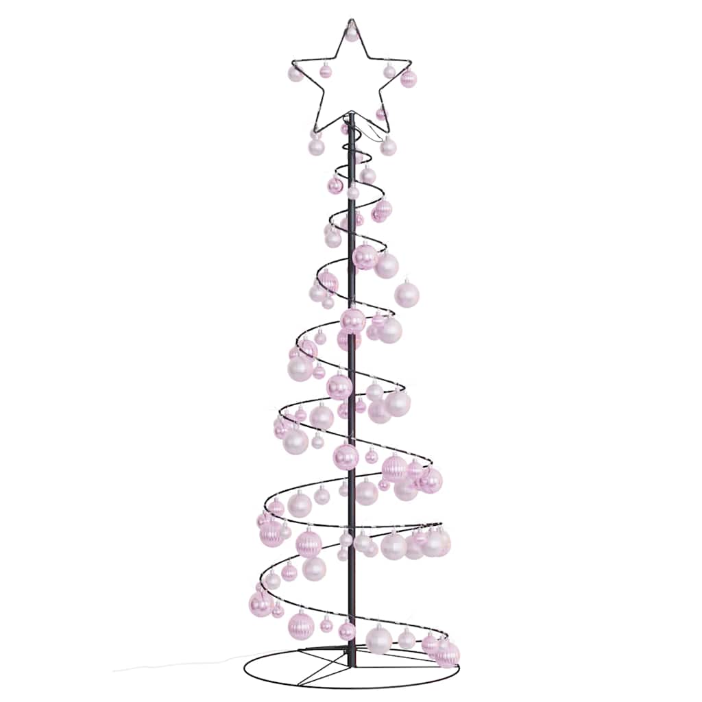 LED Christmas Tree with Baubles 100 LEDs Warm White 150 cm