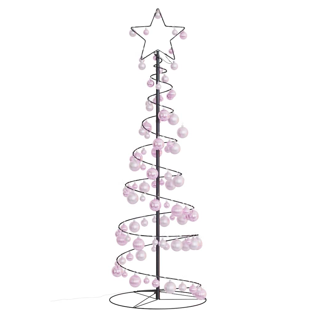 LED Christmas Tree with Baubles 100 LEDs Warm White 150 cm