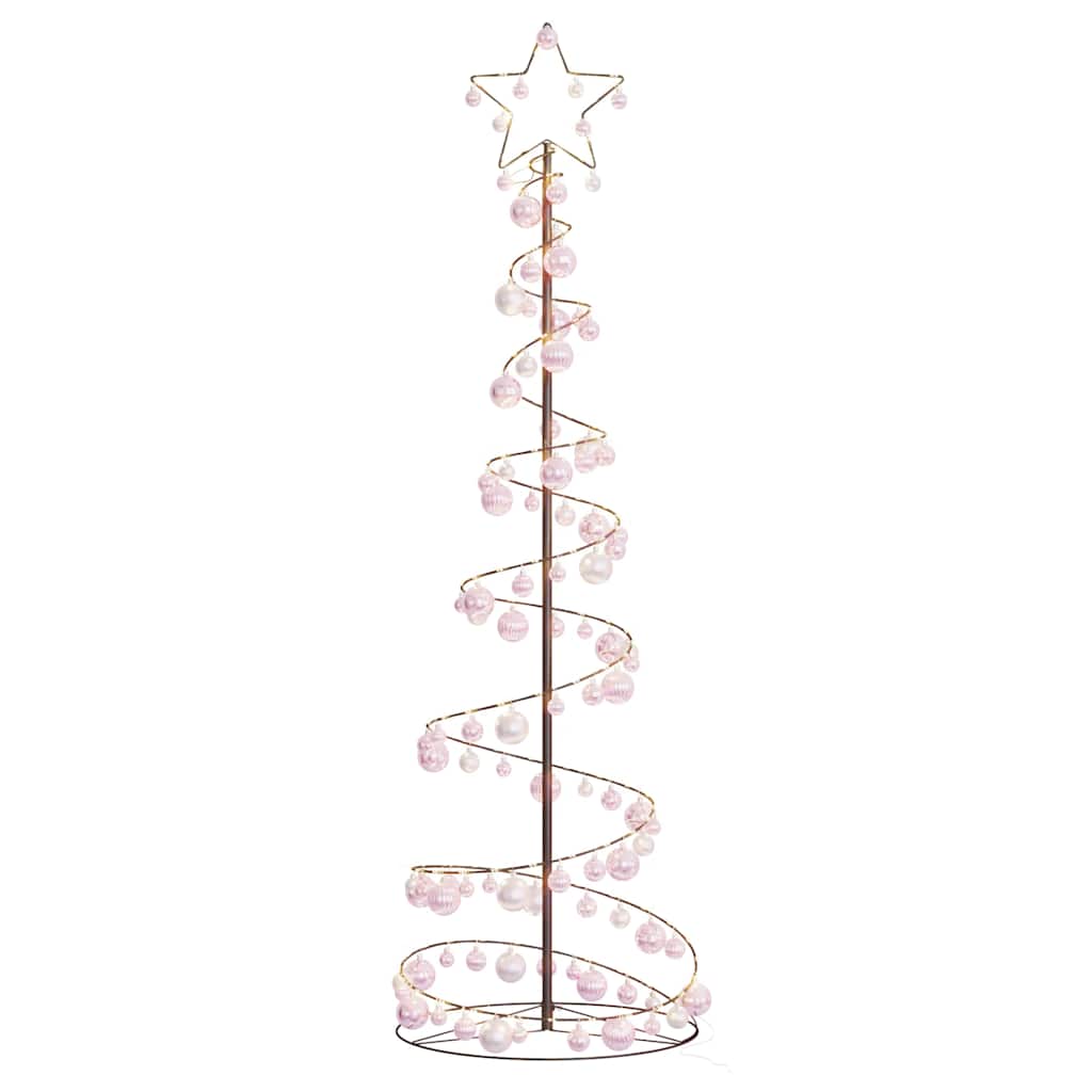 LED Christmas Tree with Baubles 120 LEDs Warm White 180 cm