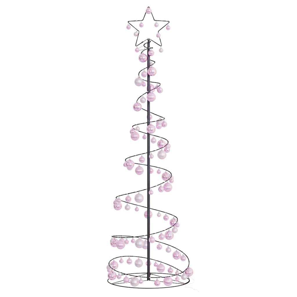 LED Christmas Tree with Baubles 120 LEDs Warm White 180 cm