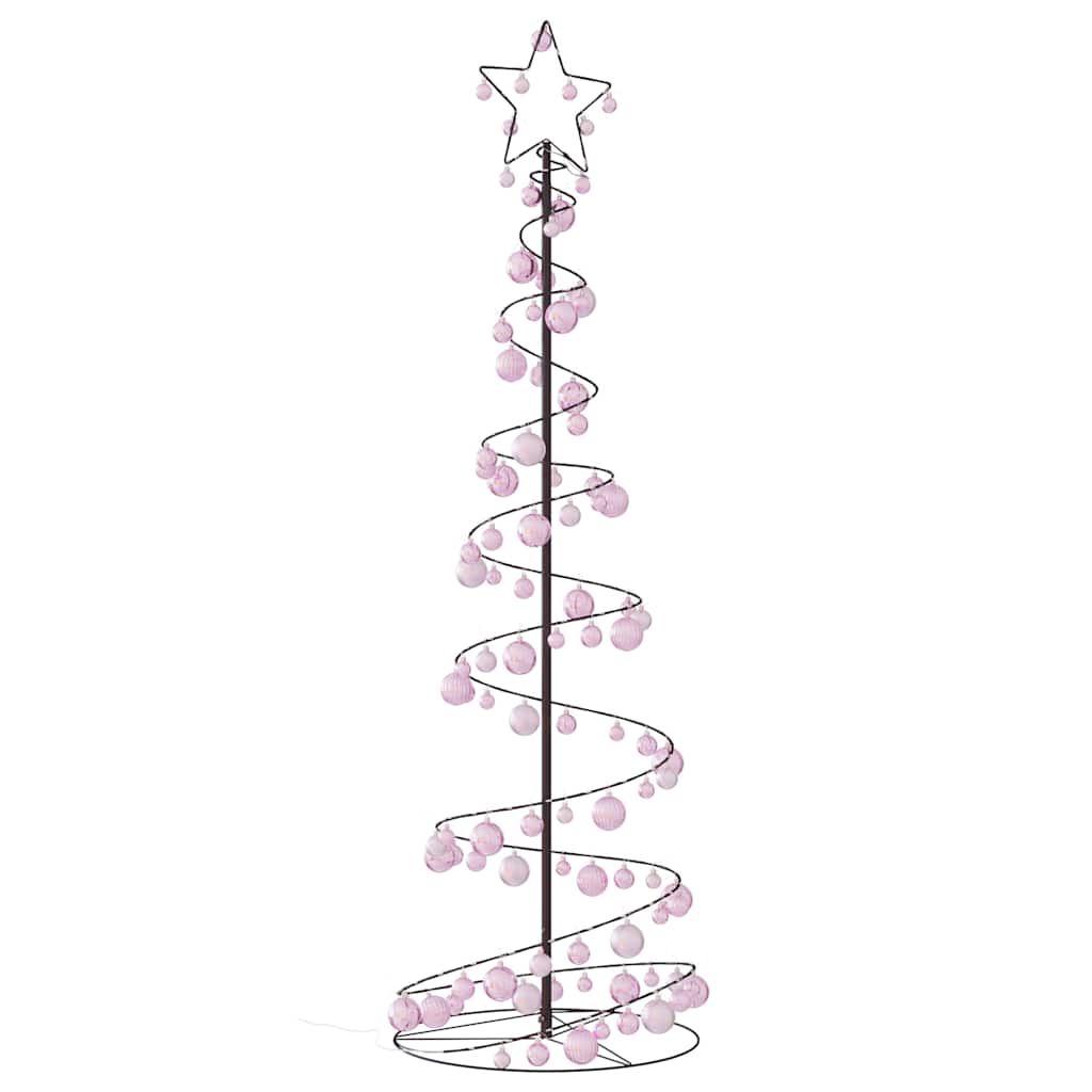 LED Christmas Tree with Baubles 120 LEDs Warm White 180 cm