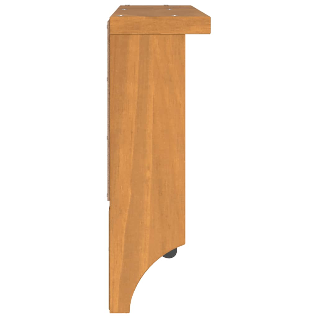 Wall-mounted Coat Rack SANDNES 87x12x35 cm Solid Wood Pine